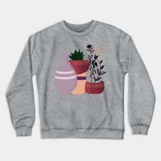 Bohemian plants pots Crewneck Sweatshirt